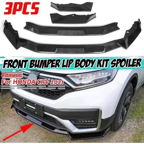 Detachable Car Front Lip Chin Bumper Spoiler Splitters Body Kit Bumper Lip Deflector Lips Diffuser For Honda For CR-V CRV 2021
