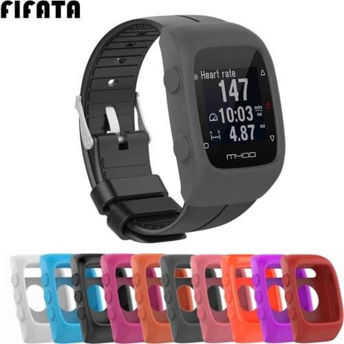 FIFATA Silicone Case Protective Cover Frame For Polar M430 / M400 Sport Smart Watch Shell Protector Sleeve M430 M400 Accessories