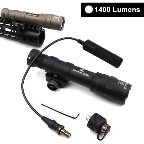 SOTAC M600DF 1400 Lumens Tactical Flashlight Surefir Scout Light Hunting Softair Mount Weapon Light Pistol Gun Light