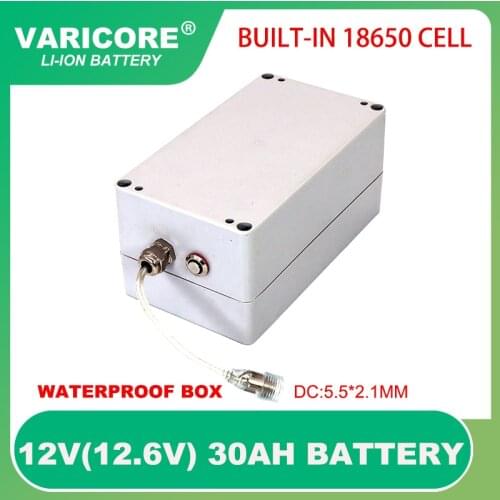 12V 30ah solar street light lithium battery Solar Monitoring batteries camera monitoring 12.6V 30000mAh battery pack waterproof