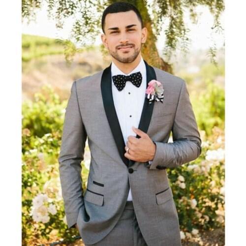 Handsome Mens Suits Groom Tuxedos Groomsmen Wedding Party Dinner Best Man Suits Blazer (Jacket+Pants+Girdle+Tie) NO:387