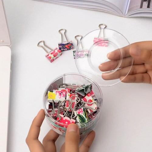 24 pcs/lot Kawaii Photo Clips Paper Clips Metal Mini Cute Decoration Colored Clip School Office Supplies Gift Stationery 19*38mm