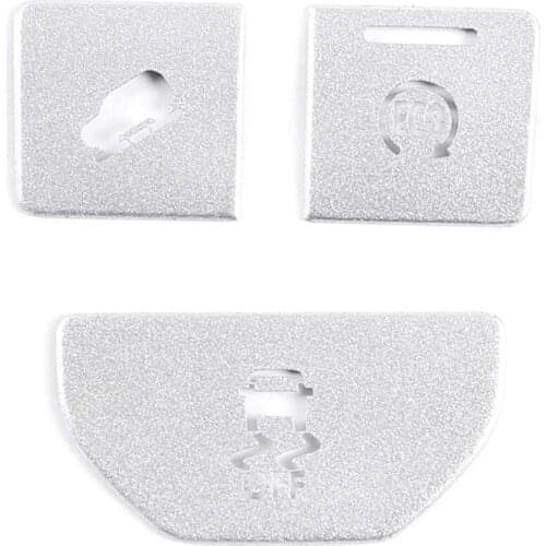 3Pcs Car Central Control Start Button Sticker Cover Trim for Land Rover Range Rover Evoque 2014 2015 Accessories