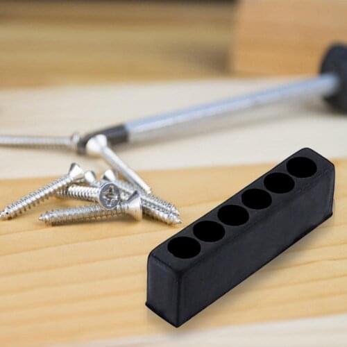 5Pcs/Set 6/12 Holes Screwdriver Bit Holder Multiple Specifications Wear-Resistant ABS Portable Bits Holder Stand for Home