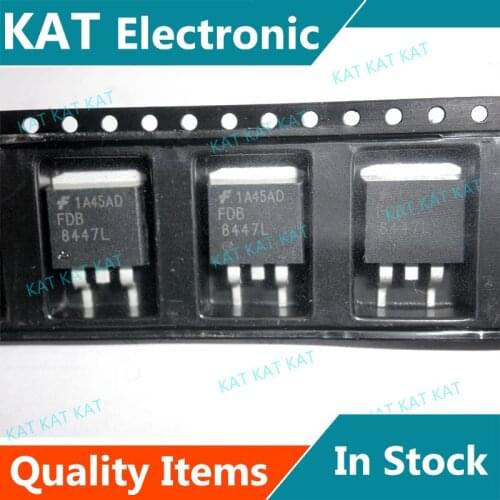5PCS/Lot FDB8447L 8447L 40V 50A, 8.5mΩ N-Channel PowerTrench MOSFET