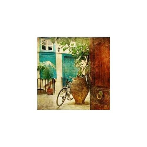 A21864-A 11CT/14CT/18CT/25CT/28CT oil street patterns Counted Cross Stitch DIY Cross Stitch Kits Embroidery Needlework Sets