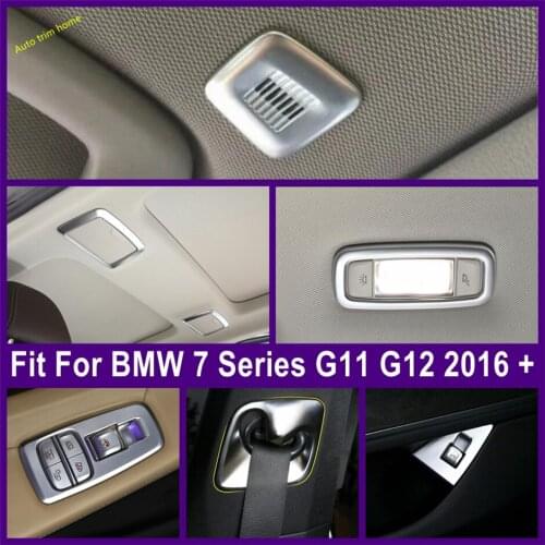 Accessories Roof Microphone / Lift Button / Rear Reading Lamp / Trunk Box Switch Cover Trim For BMW 7 Series G11 G12 2016 - 2020