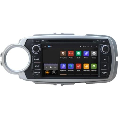 Android 9.0 Car radio player with DVD RAM 4GB 64GB Octa Core Car GPS Navigation For Toyota Yaris 2012 2014 2015 2016 2017 2018