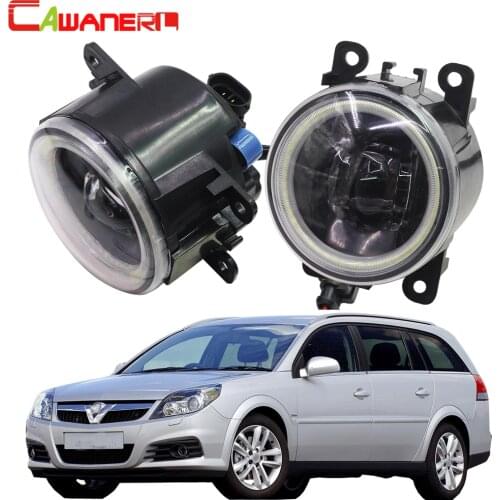 Cawanerl Car 4000LM LED Fog Light Angel Eye Daytime Running Light DRL 12V For Opel Vectra C 2002 2003 2004 2005 2006 2007 2008