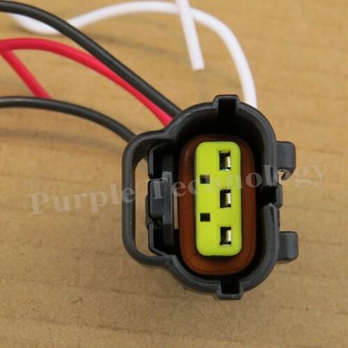 Free shipping diesel common rail pressure sensor connector plug 3 holes for denso