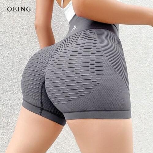 Seamless Yoga Shorts High Waist Compression Workout Shorts Women Sexy Booty Tummy Control Gym Leggings Summer Running Shorts