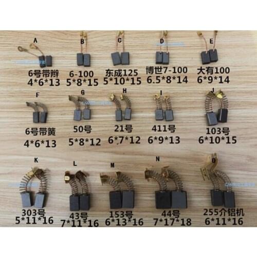 Vacuum cleaner parts drill carbon brush type A