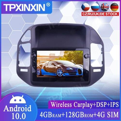 For Mitsubishi Pajero V73V68 2008+ Android 128G Wireless Carplay Car Multimedia Stereo Player Headunit Audio Radio GPS Navigtion
