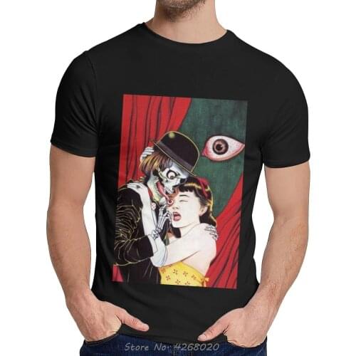 Slim Haunted Mansion Tee Shirt Suehiro Maruo T-shirt Summer Men Harajuku Quality O-neck Tshirt Hip Hop Harajuku