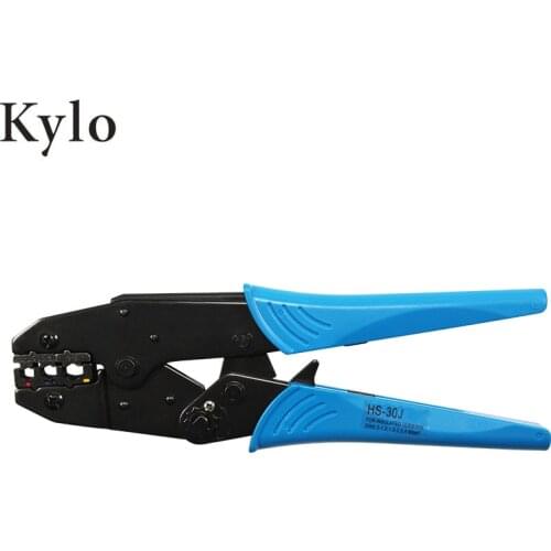 HS-30J crimp wire pliers crimper tool 9" European ratchet crimping tool for terminals 0.5-6.0mm² hand clamp tools
