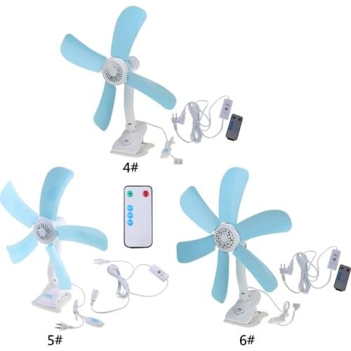 Multifunction Electric Fan Mute Wall Hanging Clip Fans Foldable Holder Air Fan With Remote Control Dropship
