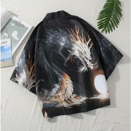 Men Woman Japanese kimono cardigan cosplay shirt blouse for women Japanese yukata female summer beach kimono