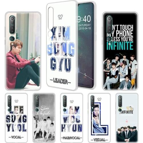 INFINITE Only Soft Case For Xiaomi Mi Note 10 Lite 5G 11 Poco X3 NFC 10T 9T F1 CC9 9 Pro Translucent Back Phone Cases