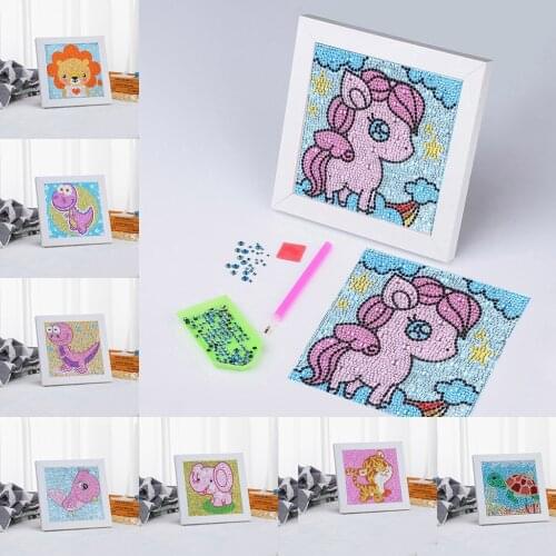 5D Diamond Embroidery Kits for Kids DIY Crystal Art Full Drills Painting by Number Kits Without Frame for Children Birthday Gift