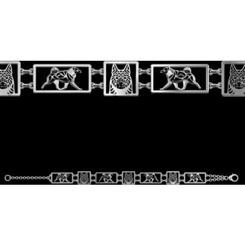 Norwegian Elkhound square frames Bracelet Pet dog Jewelry