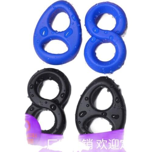 Wholesale Cock Penis Dick Ring Silicone Soft Adult Porn Erotic Sex Toy For Men Male Couple Delay Extended Ejaculation Cockring