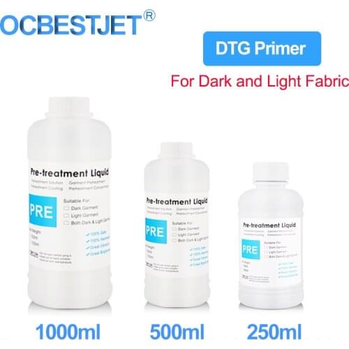 DTG Primer Pre-Treatment Liquid For DTG Ink Textile Ink For DTG Printer Ink (For Light Color And Dark Color Fabric)