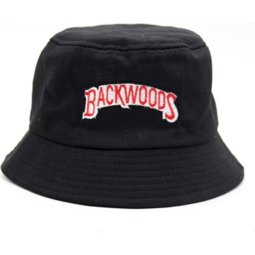 Outdoor Women casual Cotton Sun Protection hat Panama Fisherman Cap Letter Printed Bucket hat