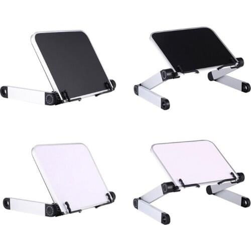 Foldable Reading Book Holder Bookcase Stand for Cookbook PC 360 Degree Adjustable Support Desk Organizer HX6A