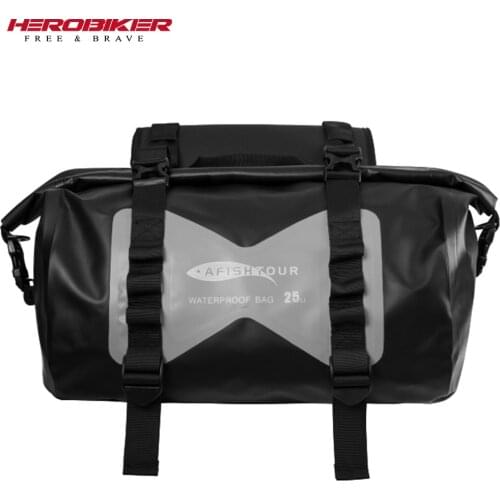 Motorcycles Bag Waterproof PVC Moto Bag Saddle Bags Multi-Function Racing Travel Luggage Motorbike Saddlebags 50L