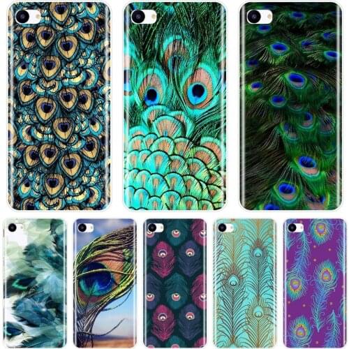 Back Cover For Meizu 15 Lite 16 Plus 16th 16x Peacock Feather Aesthetic Soft Phone Case Silicone For Meizu Pro 6 7 Plus U10 U20