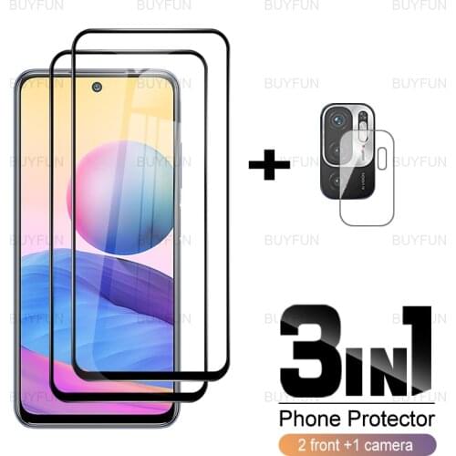 3in1 Black Edge Glass For Redmi Note 10 5G Safety Glass For xiaomi redmi redmy note 10 9 8 7 pro max 10s 9s 9t 8t 7s camera film