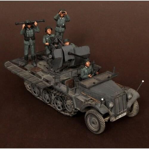 1/35 Scale German Air Defense Investigation 5 Soldiers Excluding Vehicles Miniatures Unpainted Assembling GK Resin Model Kits