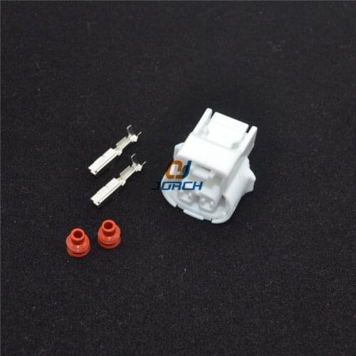10 pcs 2 pin waterproof automotive connector plug 2.2 series with rubber seal and pins
