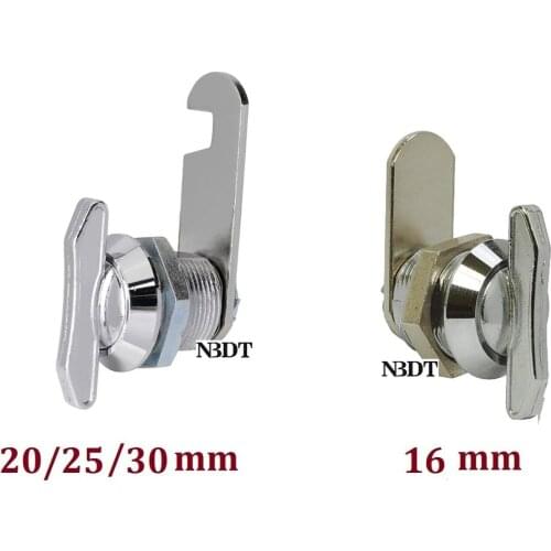 10Pcs/Lot Chrome Black Zinc Alloy Keyless Thumb Cam Lock File Cabinet Desk Toolbox Mailbox