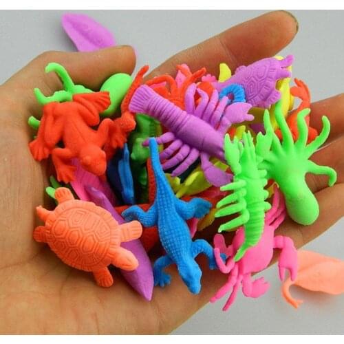 10 Pcs/lot Magic Growing Water Animal Crystal Soil Mud Ball Animal Balls Growing in Water Growing Ocean Forest Animal Dinosaur