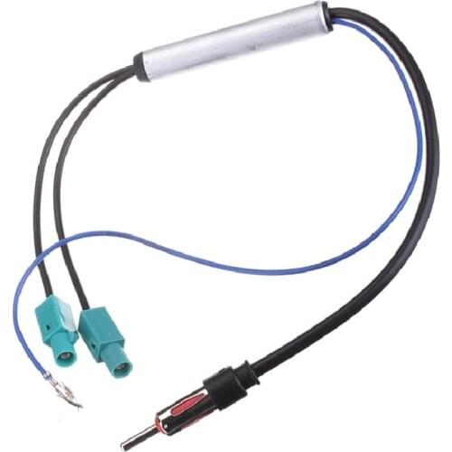Biurlink Car Radio Antenna Fakra Adapter Male Dual Fakra Port Cable FM/AM Aerial Adaptor for Volkswagen for Audi