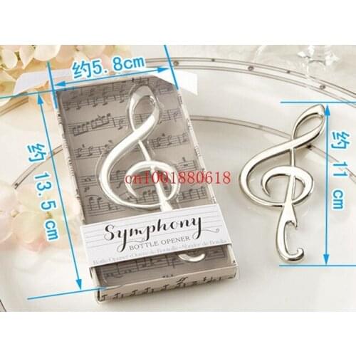 Free Shipping Wedding souvenirs creative design Music note Symphony design beer bottle opener,100pcs/lot