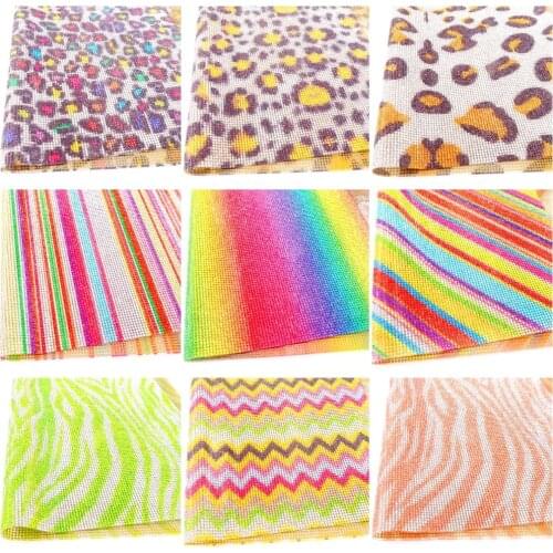 Shinning SS6 2mm full glass rhinestones Hot fix rhinestone mesh applique Banding sheet Wedding Dresses shoes bags diy trim