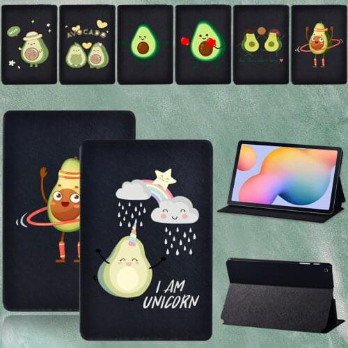 Case for Samsung Galaxy Tab S6 Lite P610/P615 10.4" Shockproof Avocado Series Pattern Tablet Cover + Free Stylus