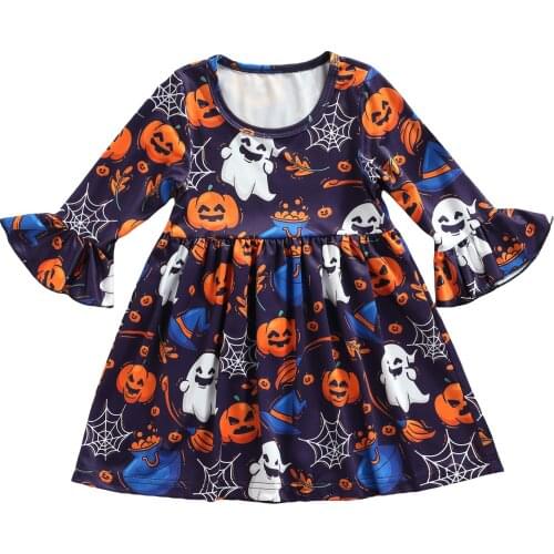 Kids Christmas Girls Party Ruffle Petal Long Sleeve Tutu Dresses Set Casual Toddler Cartoon Pattern Toddler Dresses 6 M-4 Y