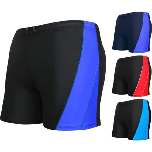 Mens Swimming Trunks Plus Size Boxer Beach Swimming Shorts Loose and Quick-drying Hot Spring Polyester Swimming Shorts