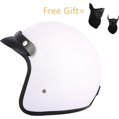 DOT Approved Open Face 3/4 Helmet Personalized Mens Womens Vintage Retro Motorcycle Cascos De Motociclistas Helmets Free Gift