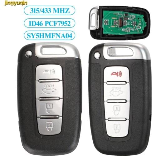 Jingyuqin Remote Car Key 433MHZ ID46 For Kia Rio Soul Borrego Sorento Optima Hyundai I30 IX35 Sonata Genesis Equus Veloster