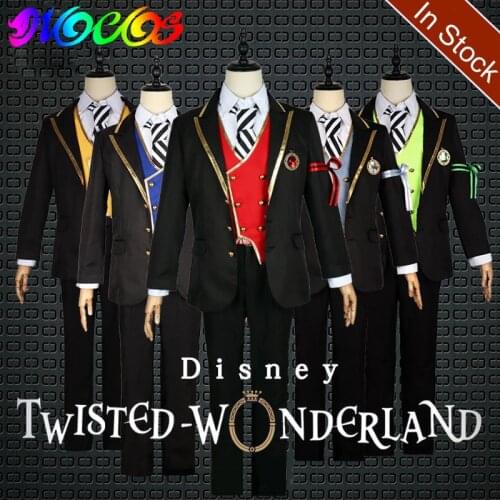 DIOCOS Game Twisted Wonderland Cosplay Costume Men School Uniforms Riddle Floyd Lilia Cosplay Costumes for Halloween Party