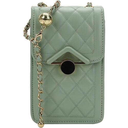 Mini Mobile Phone Bag for Card 2021 Shoulder Bags Pu Leather Women Crossbody Small Cell Phone Wallet /DSFC0179