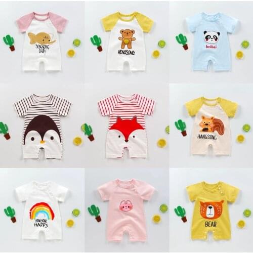 New Summer Baby Jumpsuit Newborn Baby Cotton Short Sleeve Thin Romper Baby Girl Clothes Baby Boy Romper Baby Onesie