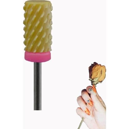 Orange Ceramic Nail Drill Bit - Small Barrel Bit 3XC