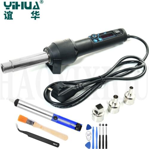 YIHUA 8858 Upgraded Version 8858-I 650W Portable Blower Hair Dryer Heat Gun BGA Hot Air Gun 110V/220V Solder Rework Tool