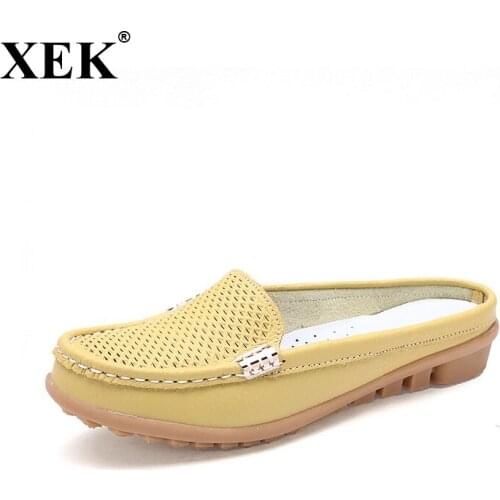 XEK 2018 Flip Flops Slippers Women Sandals Shoes Leisure Slippers Slip-On Comfortable Sandals Flip Flops Cut-Outs Shoes WFQ82