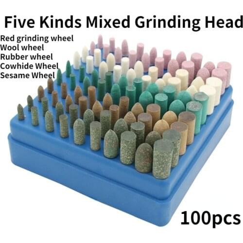 Grinding Head Wheel Mixing Suit /Jade,Metal Polishing Suit / Wool Wheel Cowhide Rubber Sesame Polishing Grinding Head Mixing